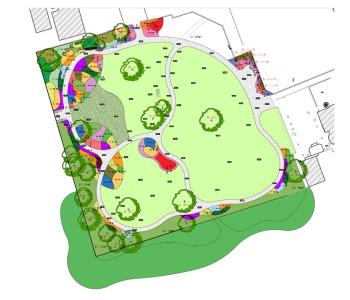 Plan nieuwe Burgemeesterspark