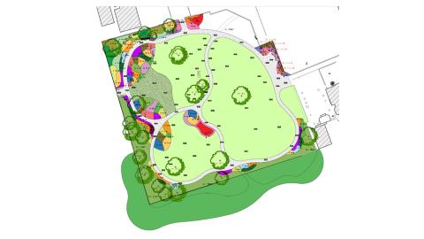 Plan nieuwe Burgemeesterspark